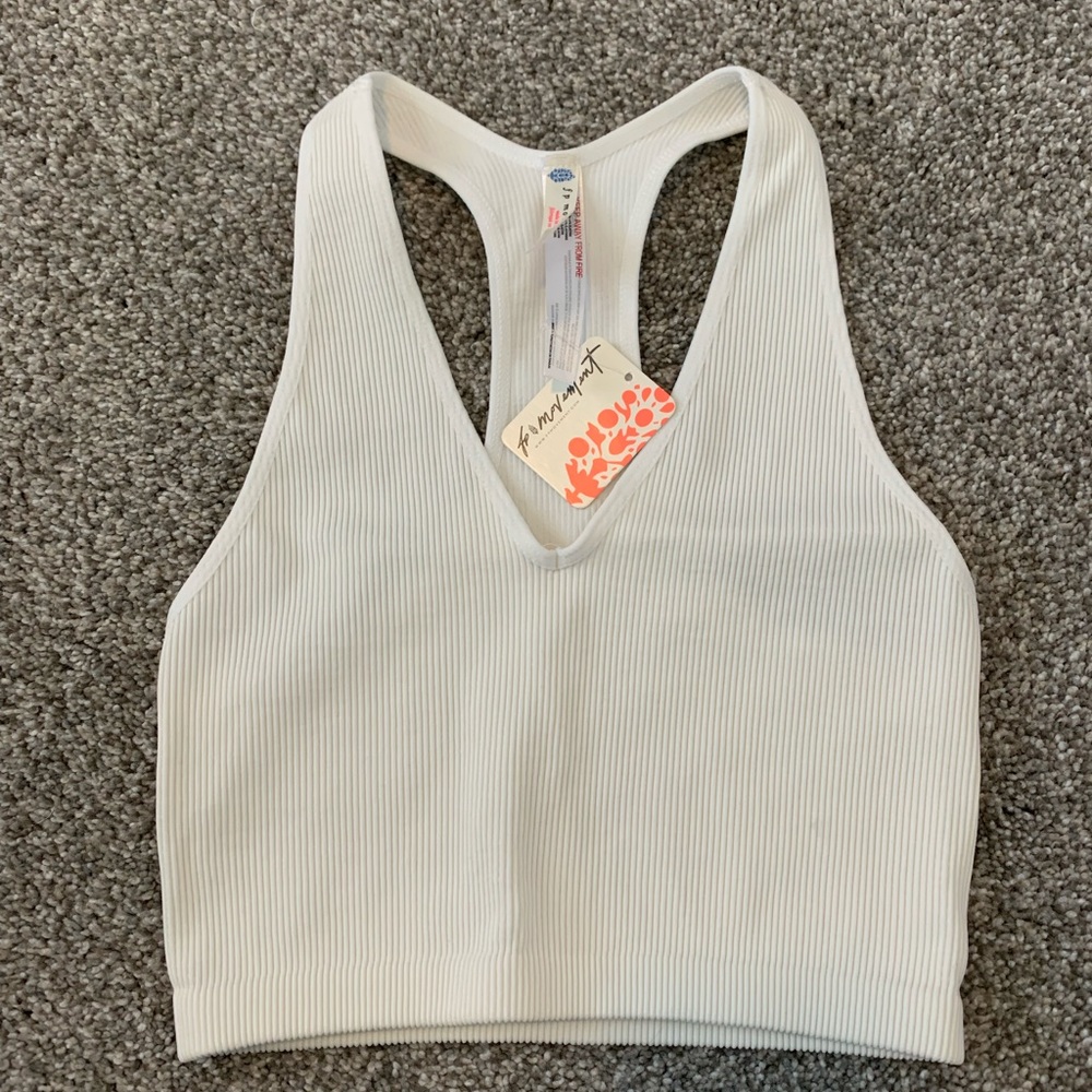 Free People FP Movement Free Throw Scoop Neck Crop Bra Top